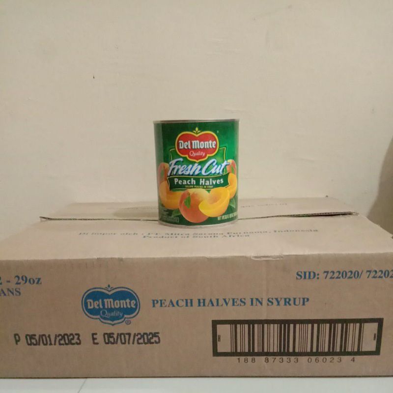 delmonte peach halves 1 dus