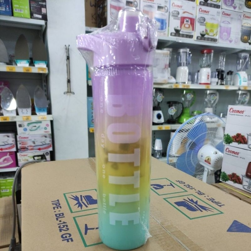 Botol Minum Plastik 1000 ml / Botol HX-770 1 Liter - Motif Random