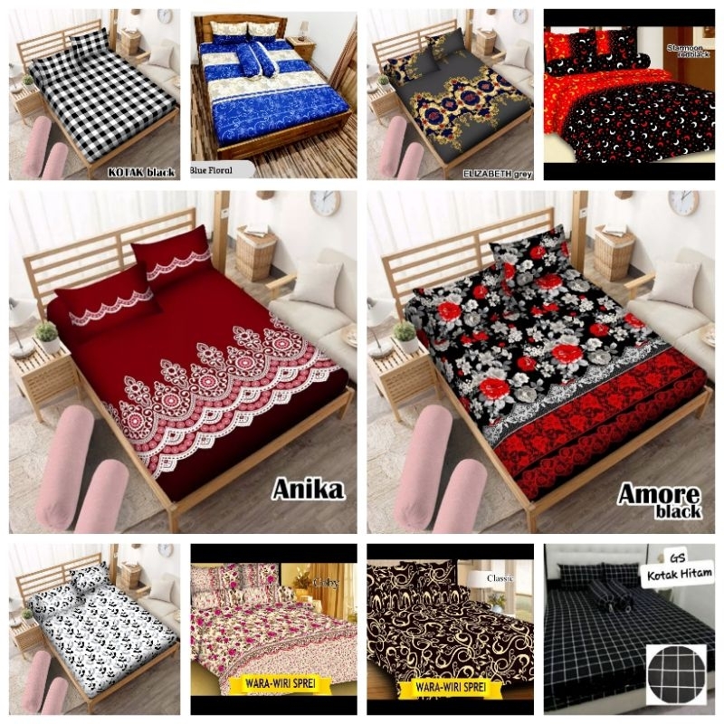 (PROMO SPREI SAJA) SPREI HOMEMADE TERMURAH 90x200 120x200 140x200 160x200 180x200