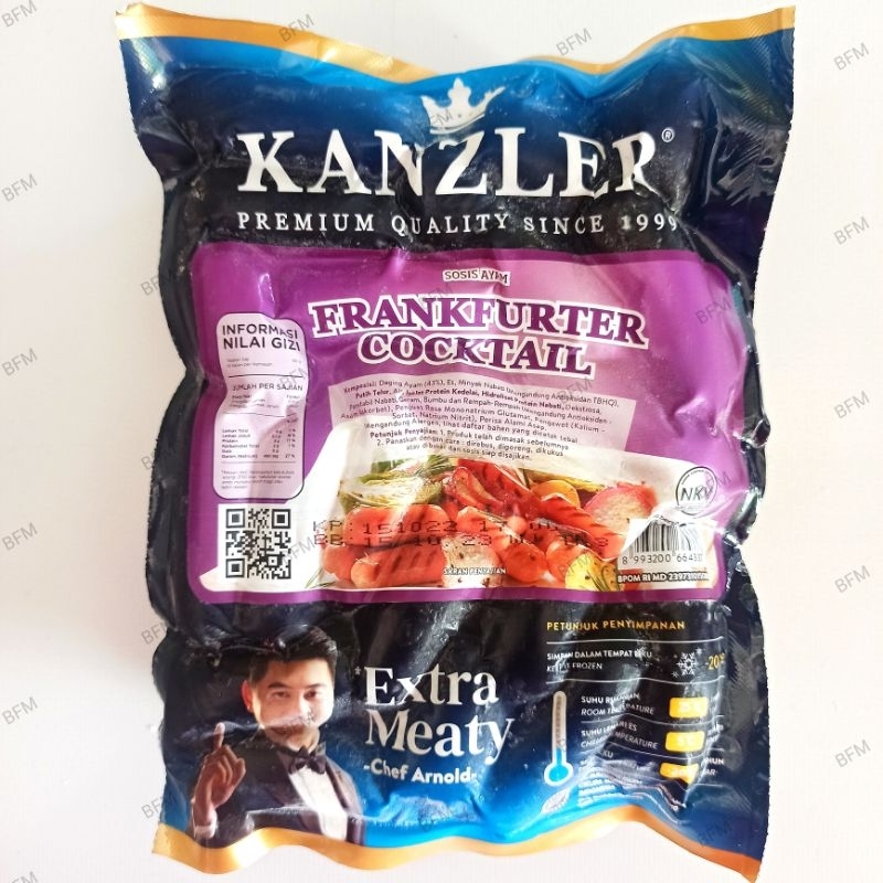 

Kanzler Sosis Ayam Frankfurter Cocktail 500 Gr