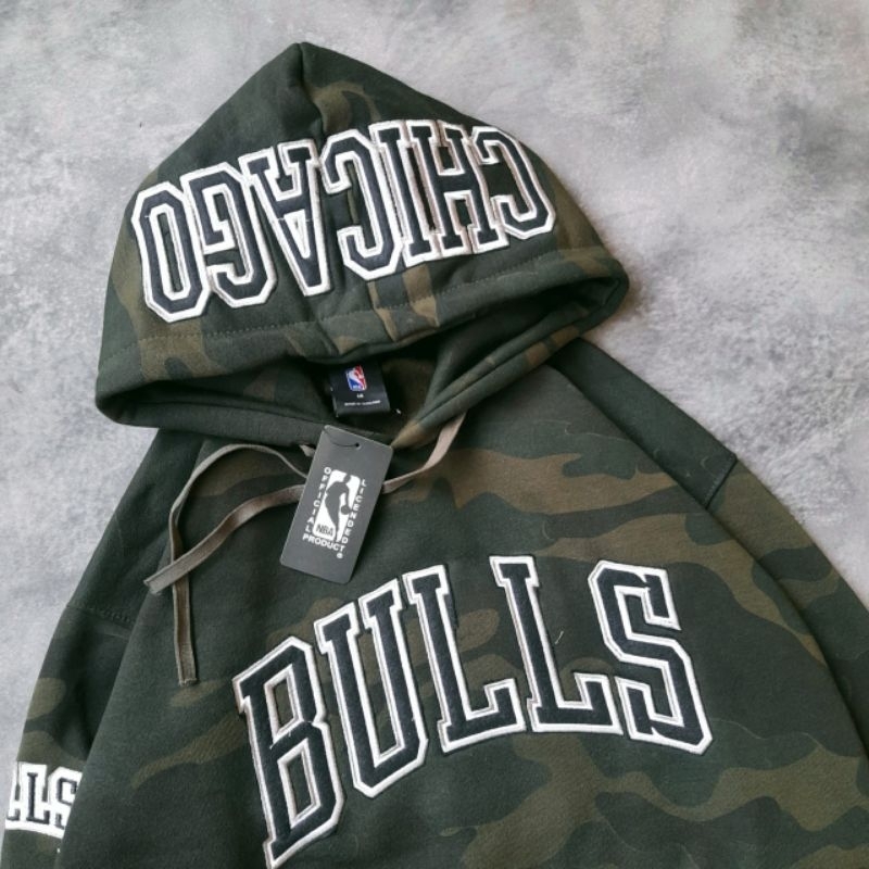 HOODIE JAKET SWEATER CHICAGO BULLS CAMO FULLTAG &amp; LABEL