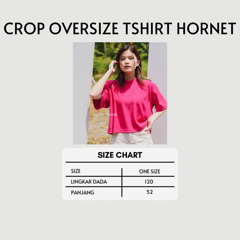 Crop Oversize Tshirt Hornet