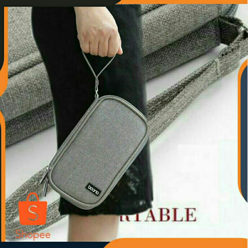 SLING POUCH BAONA Two Storage Digital Pouch / Tas digital 2 kantong / Tas Gadget Travel