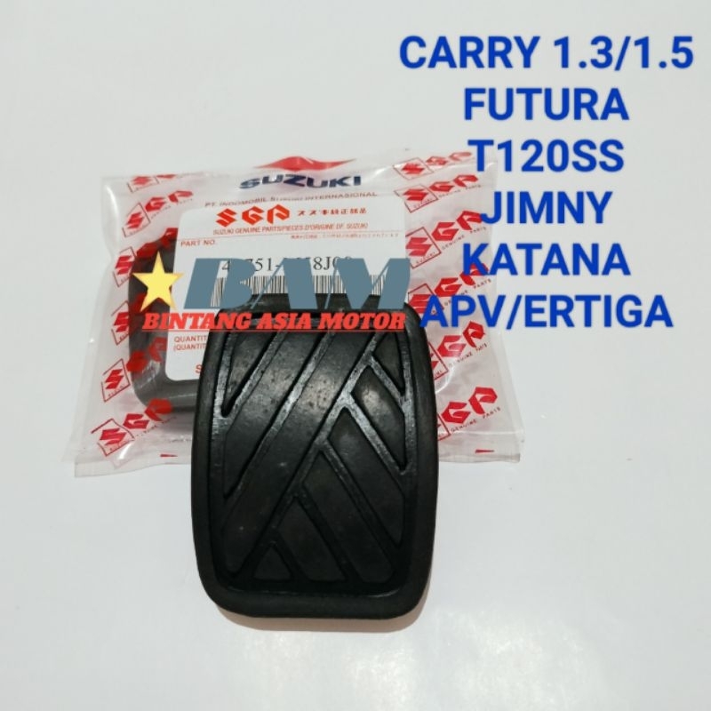 KARET PEDAL INJAKAN REM KOPLING CARRY 1.3 1.5 FUTURA T120SS JIMNY KATANA ERTIGA APV CERY CARY KERI KERY CHERRY PUTURA