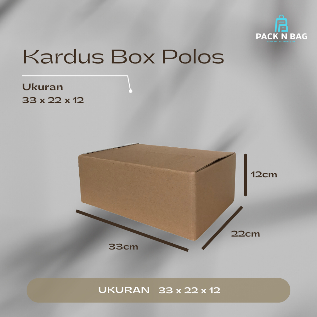 

KARDUS BOX POLOS 33x22x12 outer box sepatu. box packing sepatu