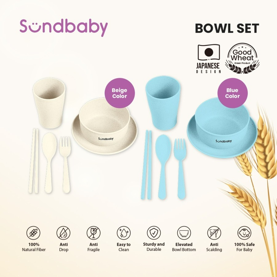 BOLDe Sundbaby Bowl Set Peralatan Makan Anak BPA Free