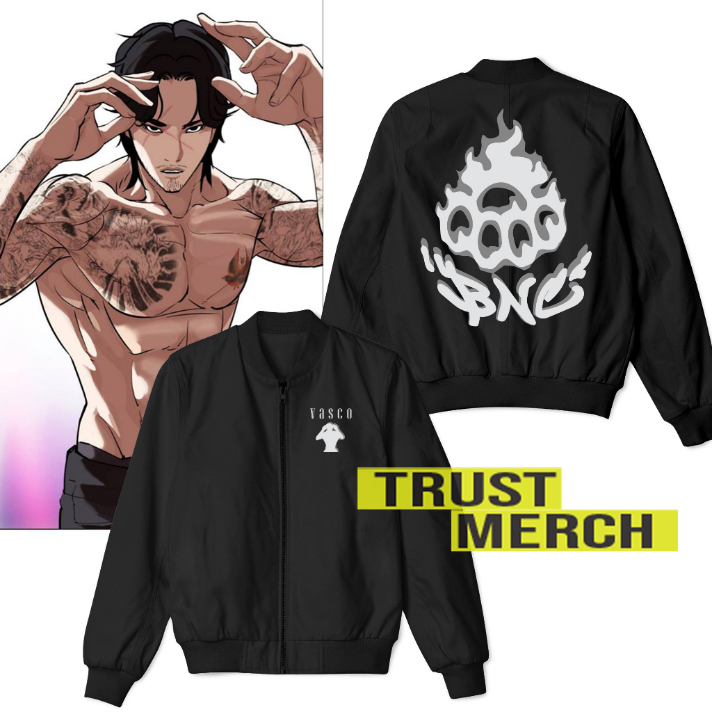 Jaket Bomber BNC Burn Knuckles Vasco Comic Manhwa Lookism Outfit