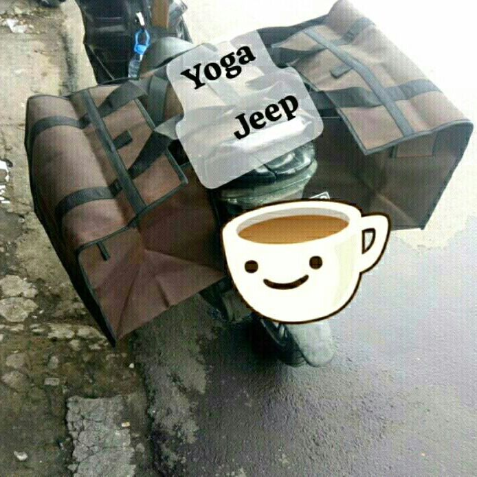 tas samping motor - sidebag terpal motoris - tas obrok terpal buat bawa barang - tas motor sidebag