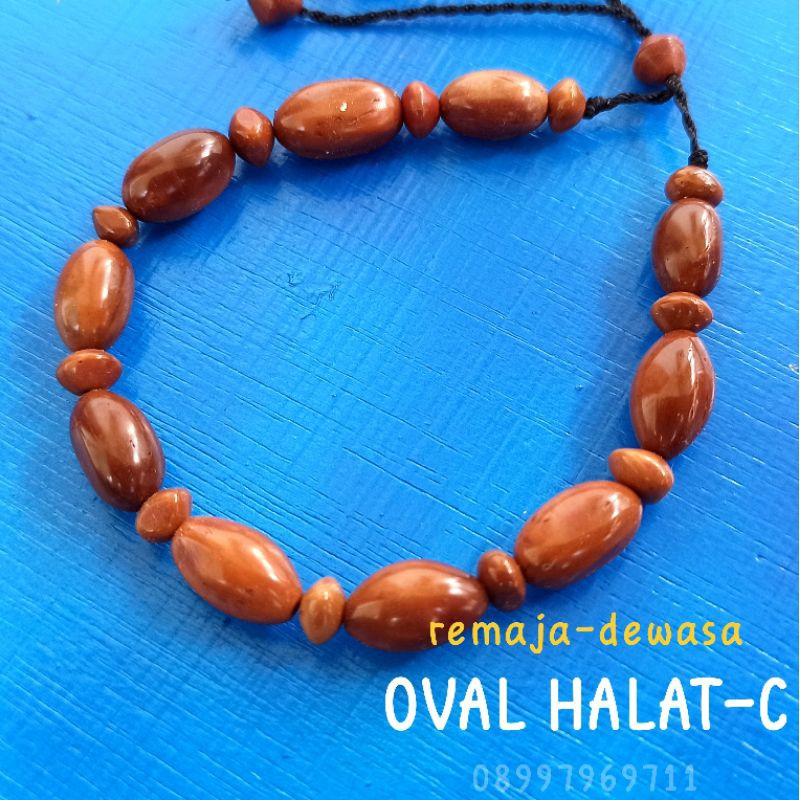 Gelang Kayu kaukah (OVAL HALAT) Wanita-Pria koka kokka kaokah kokah