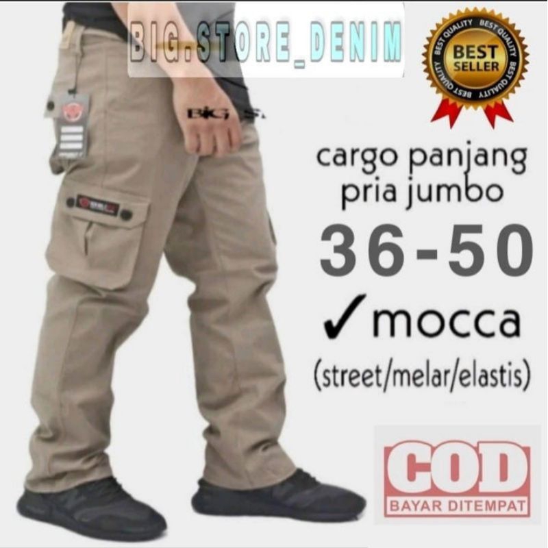 Celana Cargo Jumbo Pria Celana Panjang Cargo Jumbo