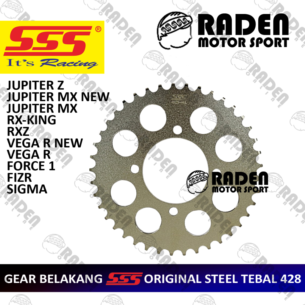 (COD) GIR GEAR BELAKANG 428 SSS ORIGINAL JUPITER Z VEGA R JUPITER MX VIXION RX KING RXZ FORCE 1 FIZR