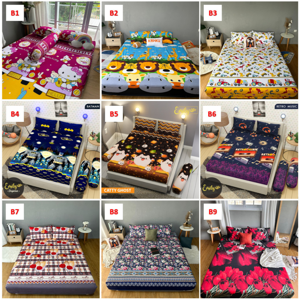 SALE Sprei Homemade Microfiber Disperse Size 90 100 120 140 160 180 200