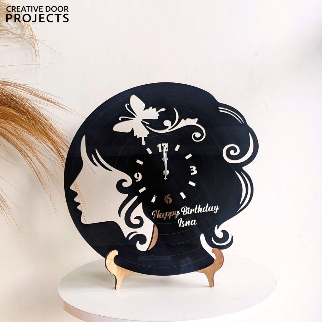 Jam Akrilik/ Jam Dinding Akrilik/ Jam Dinding Estetik/ Jam Dinding Unik/ Jam Dinding Custom