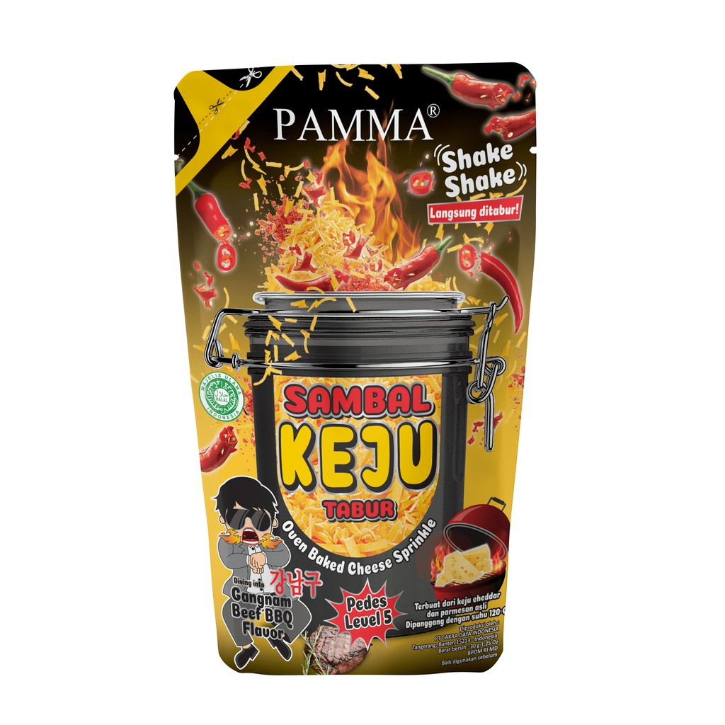 

Pamma Sambal Keju Tabur Pedas Level 5 Isi 30 gr