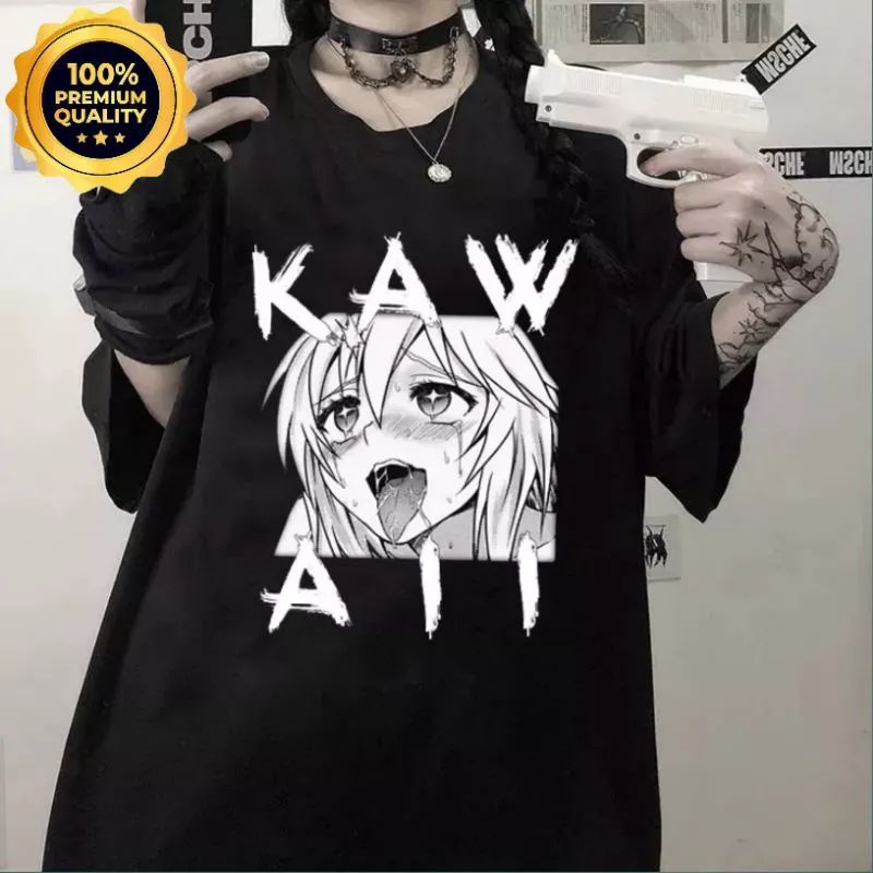 Kaos HENTAI WAIFU GRAFIS Kaos Distro T-shirt Pria