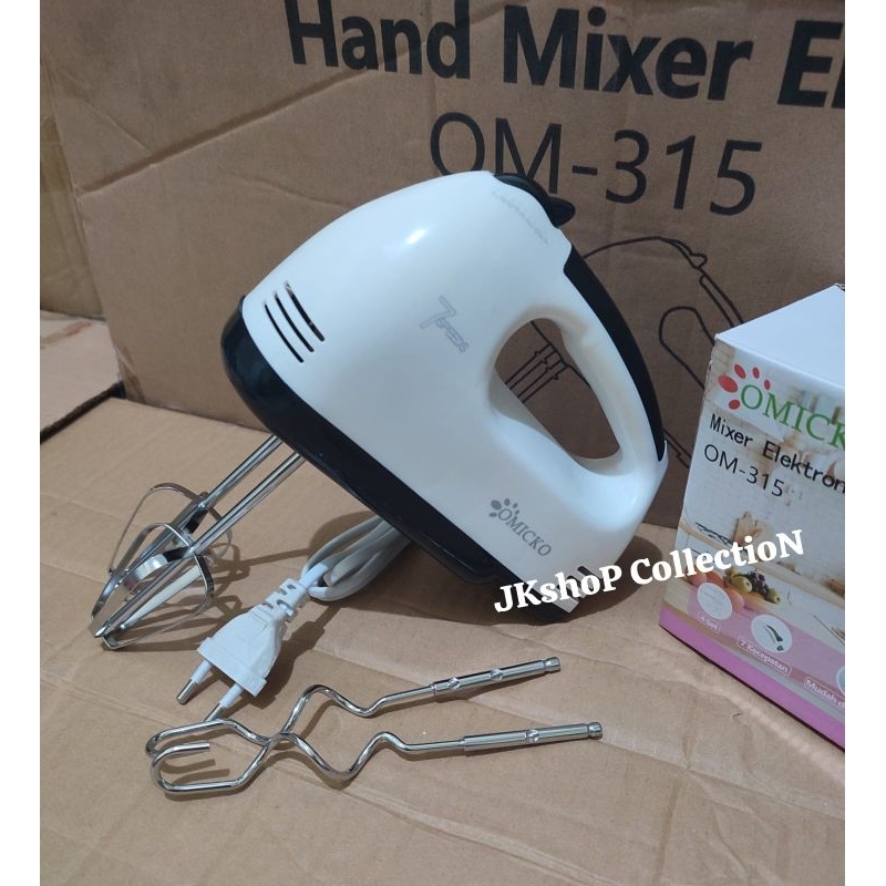 Hand Mixer Omicko / Mixer Tangan Listrik/ Kocokan Adonan Elektrik