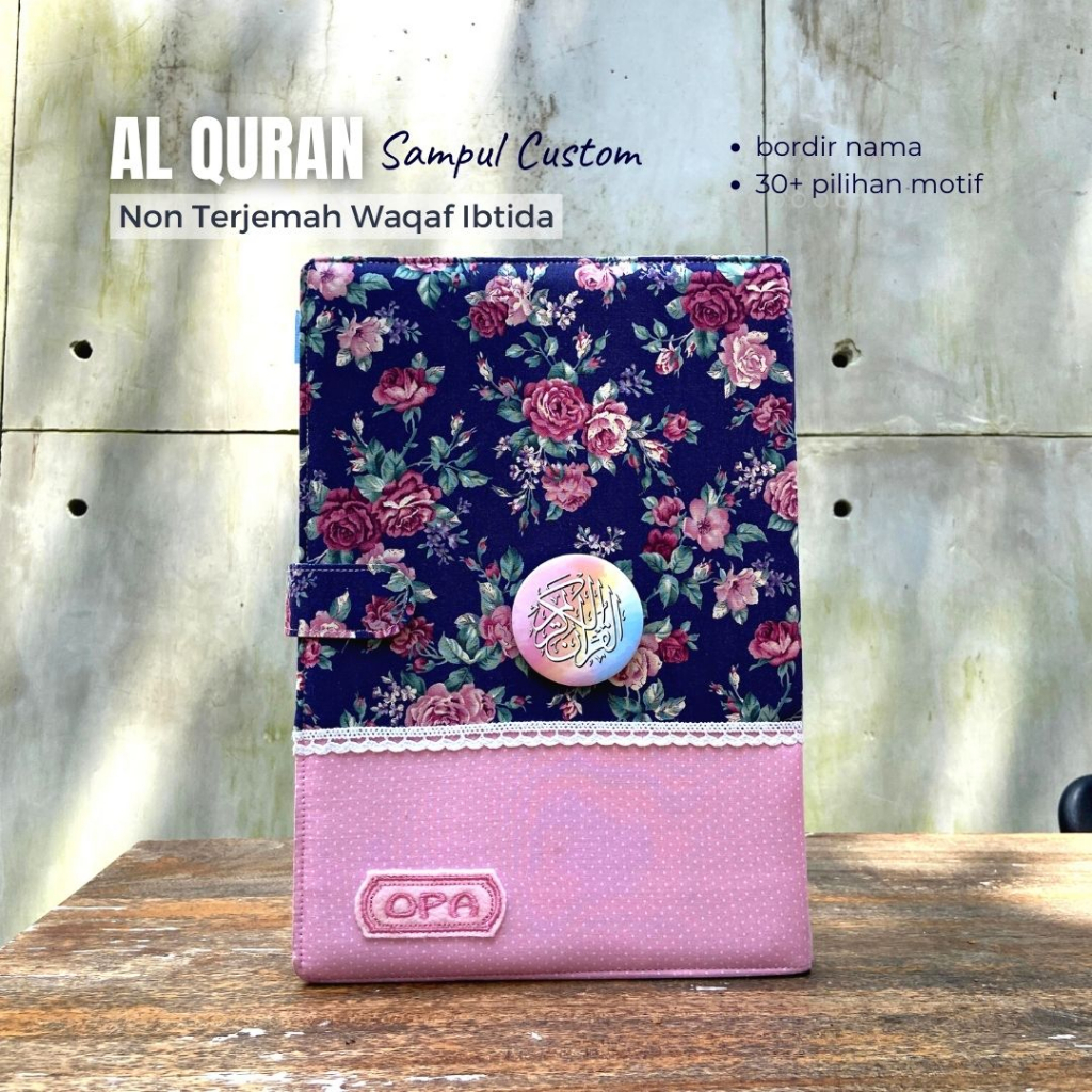 Al Quran Besar A4 Tilawah Tajwid Warna Alquran Sampul Custom Bordir Nama / Katalog A4 GHI