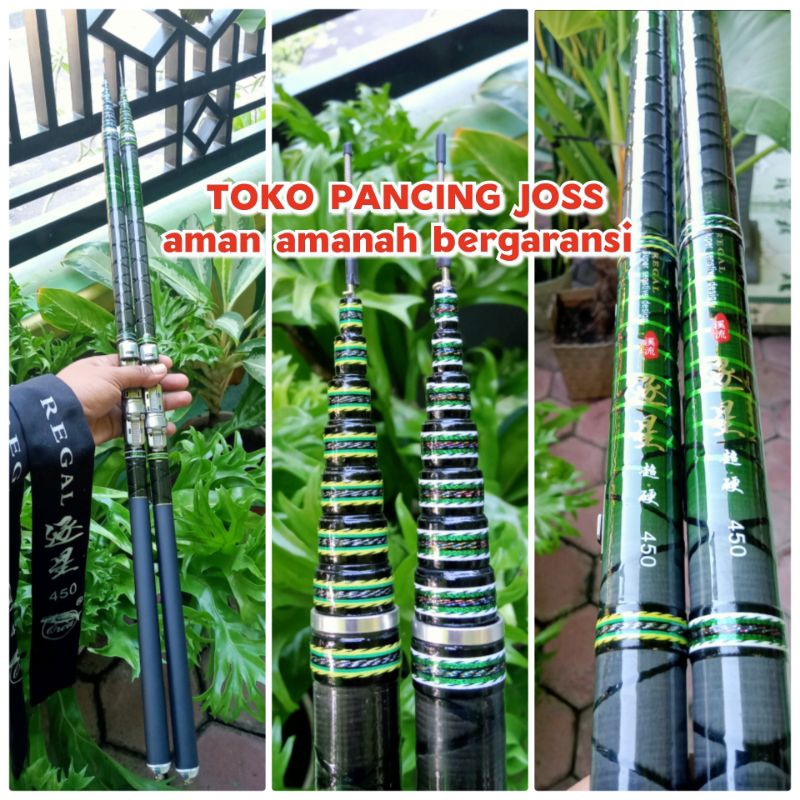 Tegek kolong zoom ORCA REGAL 360 450 540 bahan carbon kaku ringan
