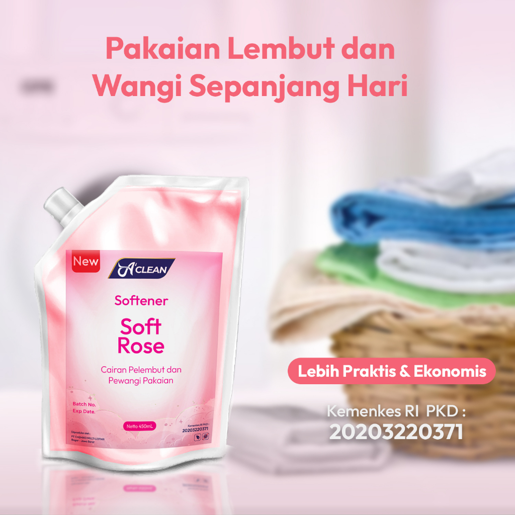 Softener Refill Pack 450 ml / Pelembut dan Pewangi Pakaian Amorens [ 450ml ]