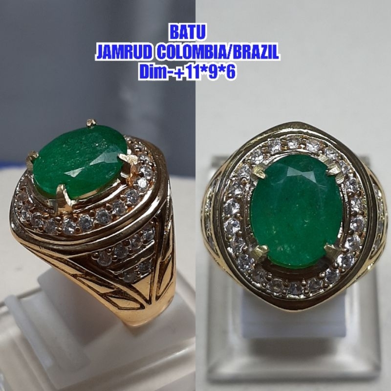 batu jamrud emerald beryl colombia brasil cristal asli