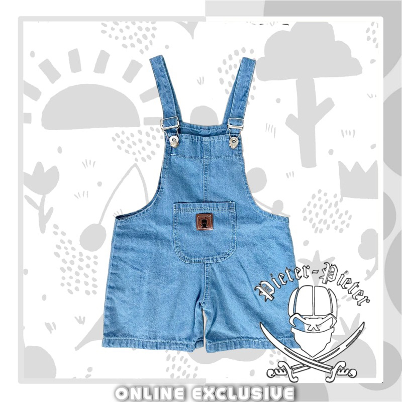 Overal Anak Jumsuit Romper Anak Model Celana Pendek Usia 1-7 Tahun