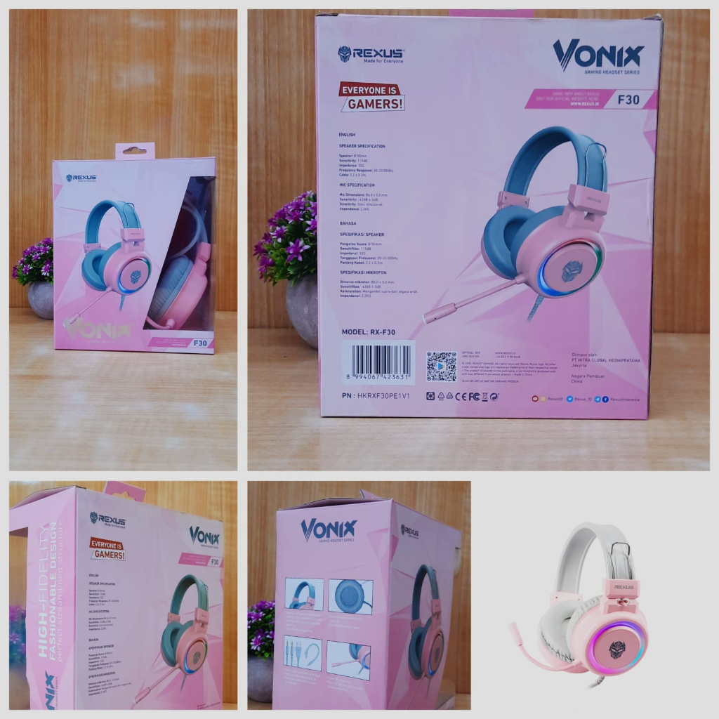 HEADSET GAMING REXUS VONIX F30 NEW