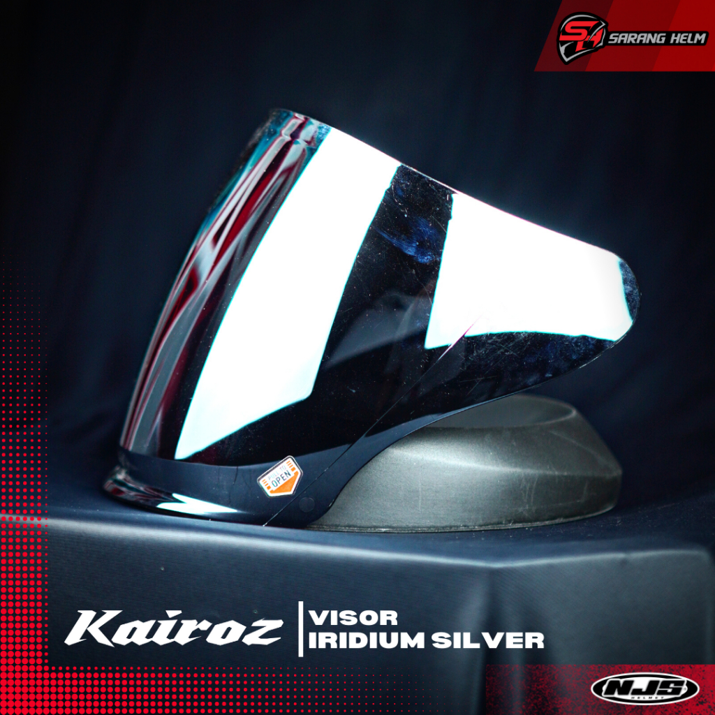 Iridium Visor NJS Kairoz - Aksesoris Helm | Kaca Helm | Kaca NJS | Kaca Kairoz | Kaca Cembung | Kaca Kairoz V1 | NJS ORI