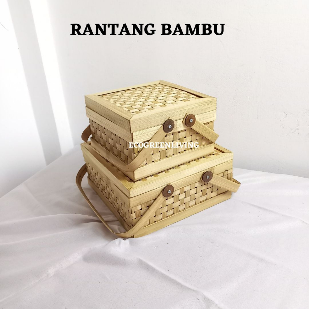 Rantang Anyaman Bambu Jinjing/Hampers Bambu Tenteng/Rantang Multifungsi