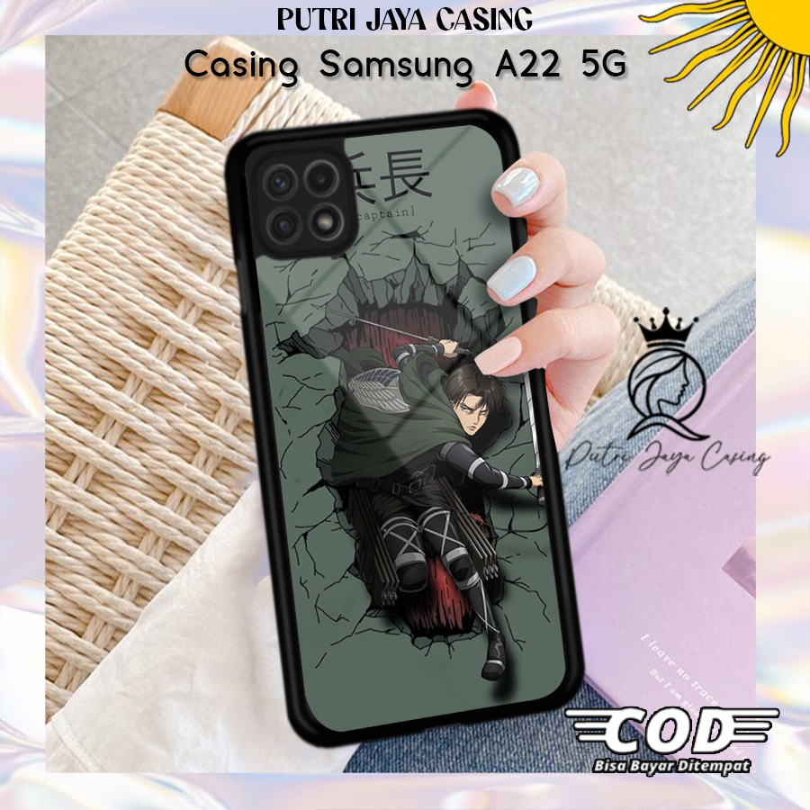Case Hp Samsung A22 5G Casing Samsung A22 5G Motif ANIMELEVI3 Casing Terbaru Case Karakter Lucu Casi