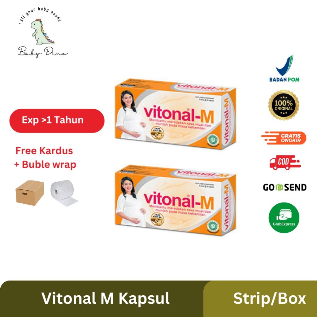 Vitonal M Suplemen Obat Mual Muntah Ibu Hamil Kapsul/box
