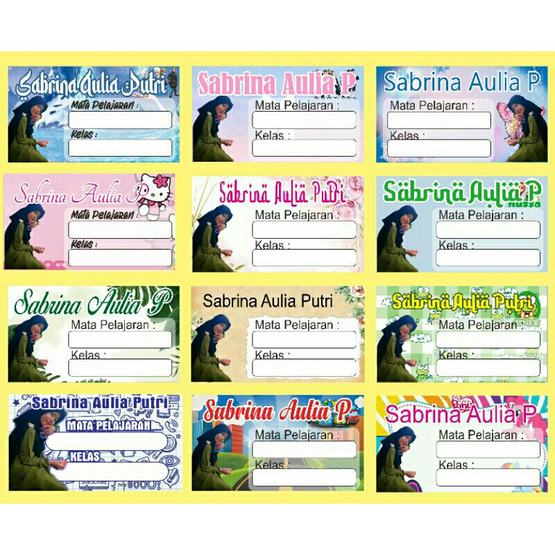 

Label Stiker Mata Pelajaran