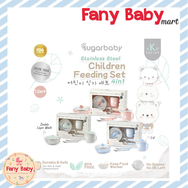 SUGAR BABY CHILDREN FEEDING SET 4 IN 1