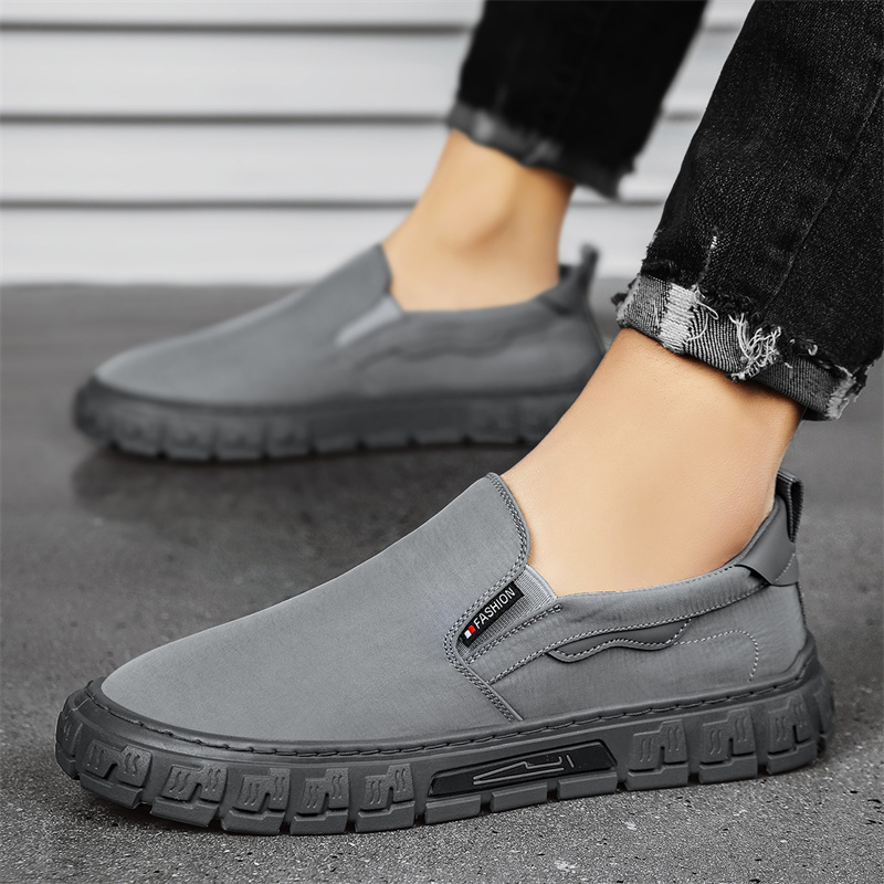 Toread Sepatu Slip On Pria Simple Sneakers Fashion Sport Olahraga/Jogging Outdoor Antislip MC120