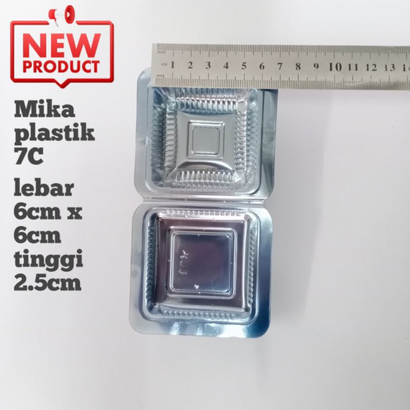 mika plastik 7c isi 100 , mika klepon , mika kue , mika roti , mika kotak kecil