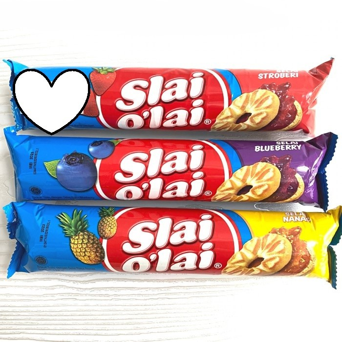 

Roma Slai Olai {128gr} - Biskuit Slai o'lay Nikmat isi Selai Buah Asli