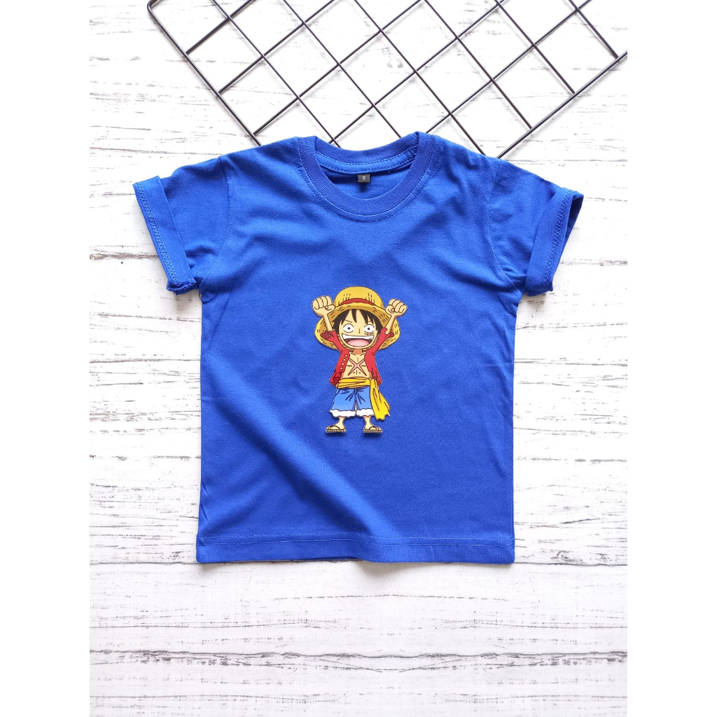 KAOS KARAKTER ONE PIECE ANAK 1-8 TAHUN