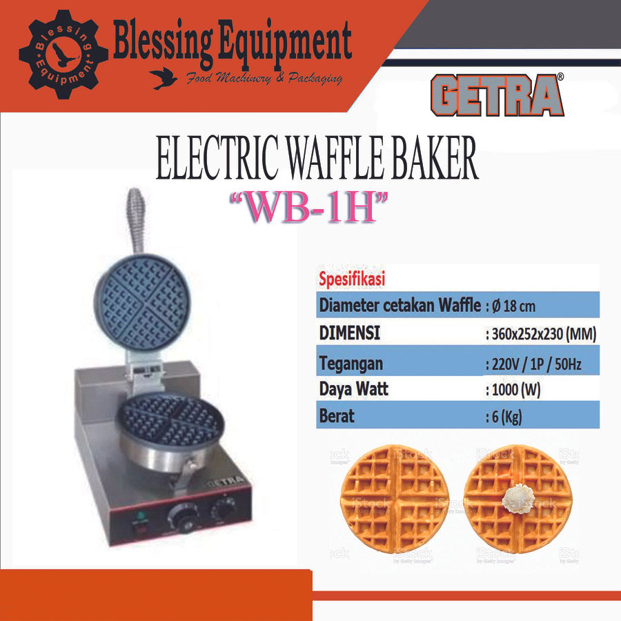 MESIN CONE ES KRIM GETRA CB-1H PEMBUAT ICE CREAM CONE BAKER ORIGINAL