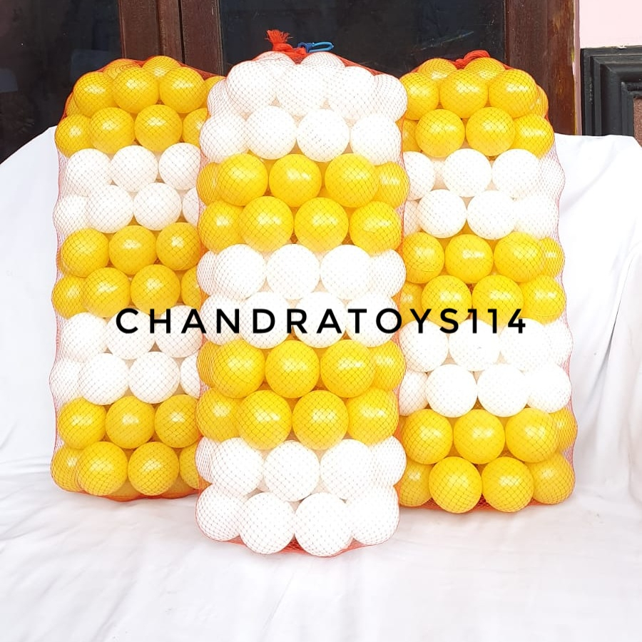 [KUNING &amp; PUTIH] Mandi bola anak anak best seller termurah isi 100 PCS