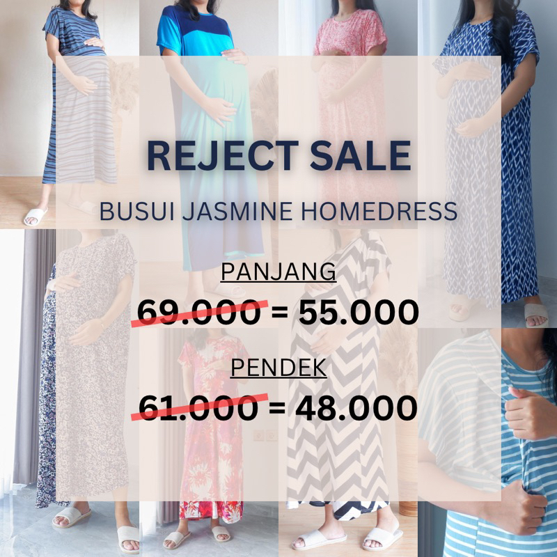 DEFECT REJECT SALE - BUSUI Jasmine HomeDress &amp; Jena Pajamas