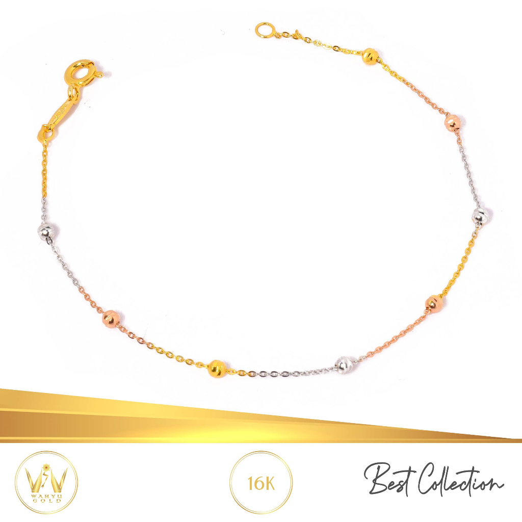 GELANG EMAS MAS 16K PERHIASAN AKSESORIS WANITA EMAS WAHYU REDJO GL