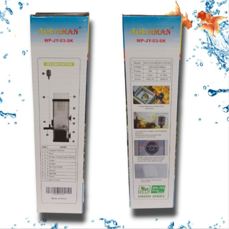 Pompa Aquarium Surface Skimmer AQUAMAN WP JY 03 SK