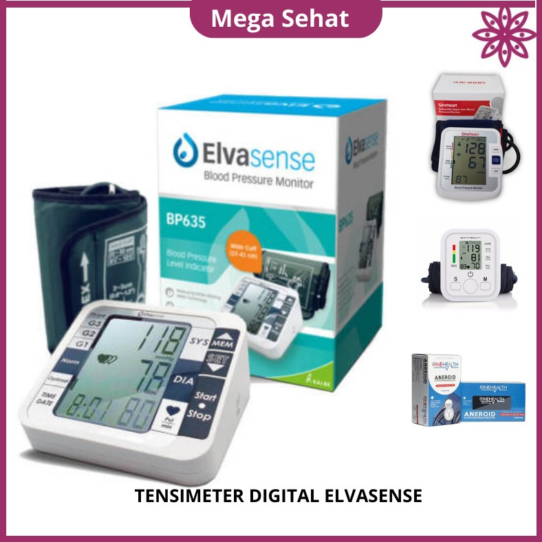 Alat Tensi Darah Digital Elvasense Tensimeter Cek Ukur Tekanan Darah