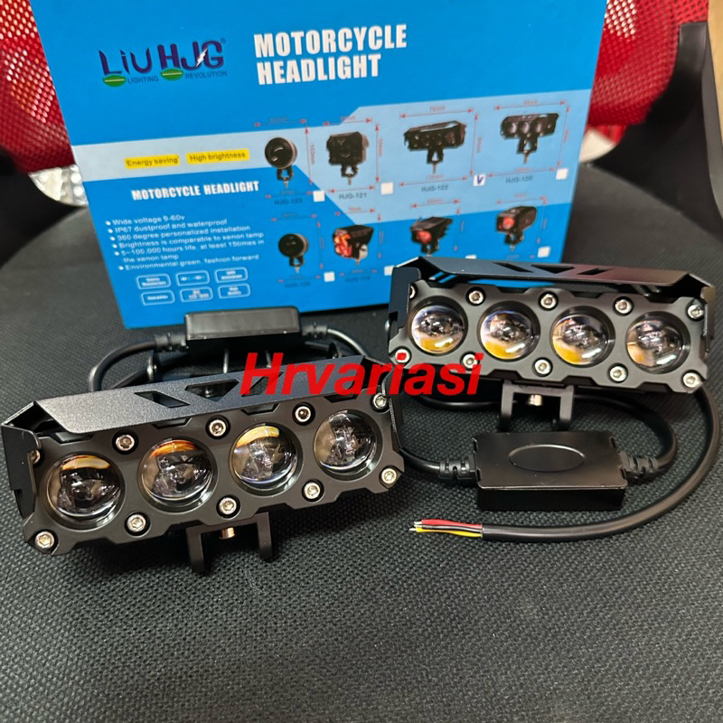 mini Projie original HJG 4 Mata/SQL 4 Mata Driver External Kuning Putih 1PCS 60Watt