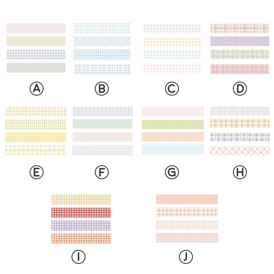 Masking Tape Plaid Pattern Washi Tape Plaid Pattern Washi Motif Kotak Kotak Pastel Washi Tape Aesthetic