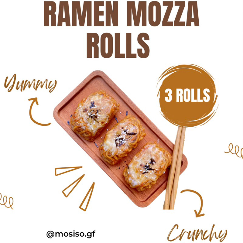 Mosiso Ramen Mozza Spring Rolls / Spring Rolls / Samyang Rolls / Ramen Rolls