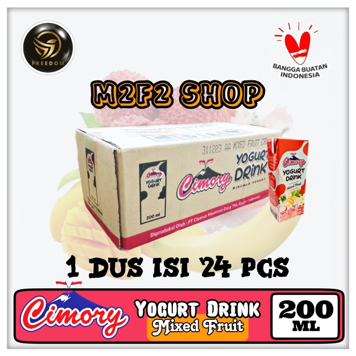 

Yogurt Cimory Drink Kotak UHT MIxed Fruit | Aneka Buah - 200 ml (Kemasan Karton)