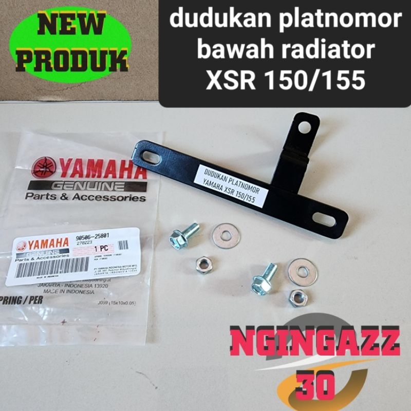 breket dudukan plat nomor depan XSR 150R XSR 155Rset baut