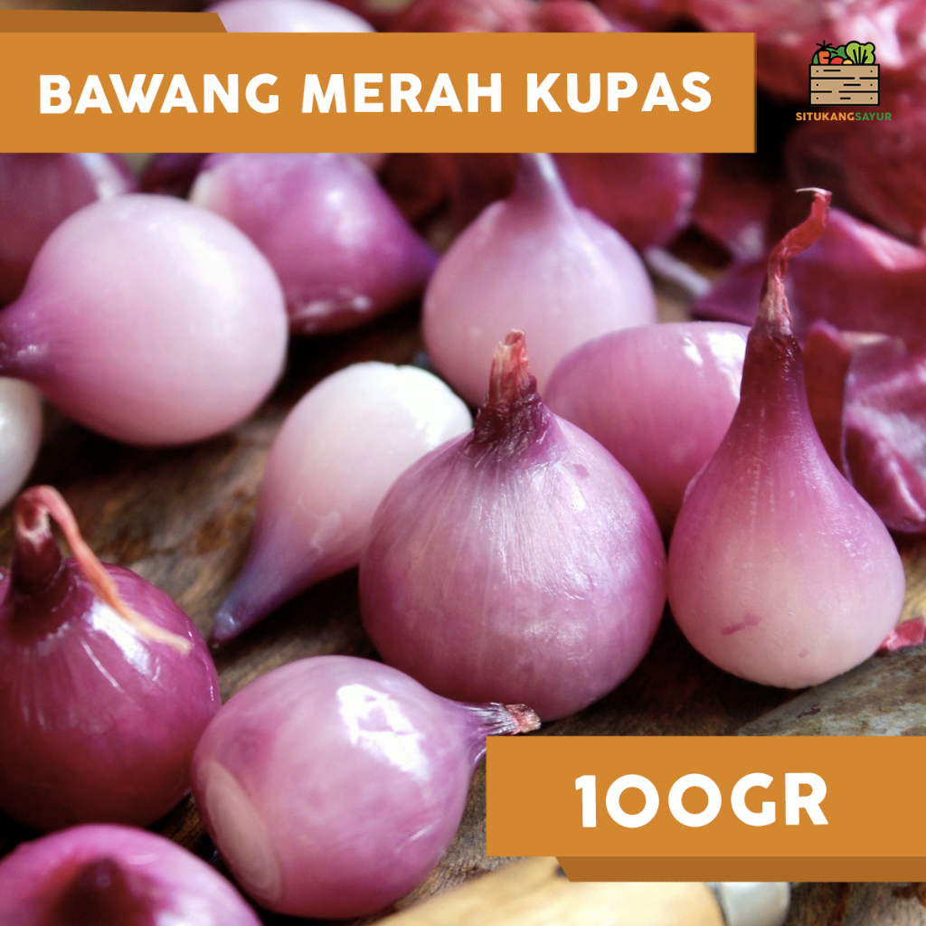 

Bawang Merah Kupas | 100gr (Kota Bandung & Sekitar)