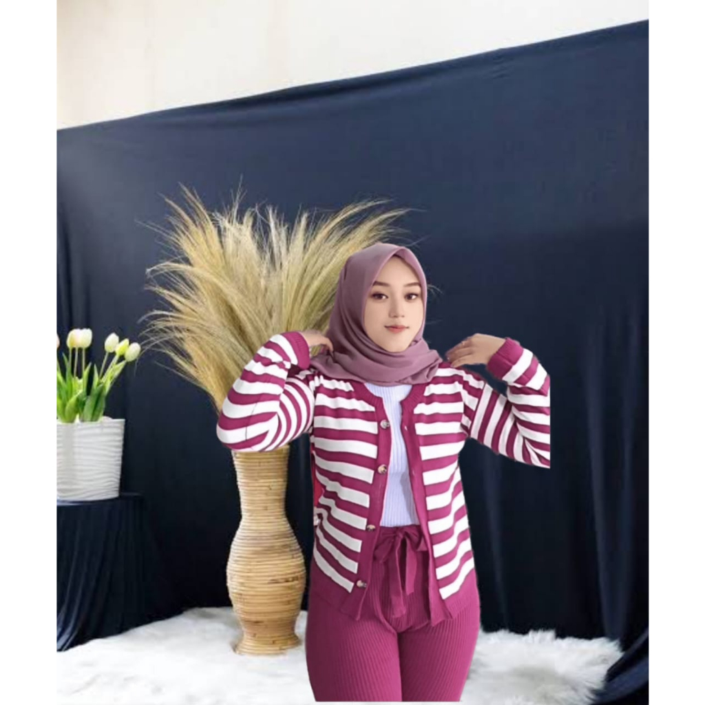 SAKINAH - CARDIGAN RAJUT WANITA TERBARU KOREAN STYLE