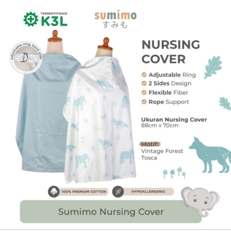 Sumimo Nursing Cover Motif Random - Apron Ibu Menyusui